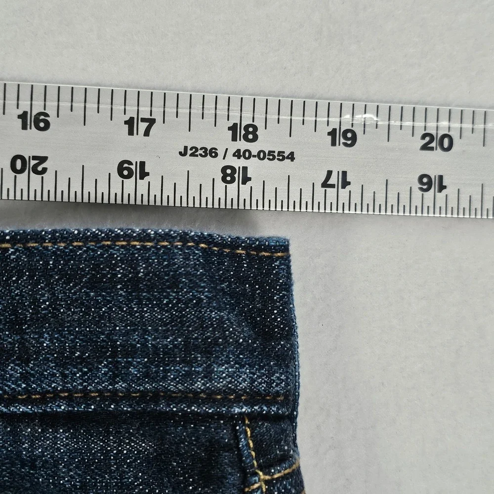 Levis 501 Mens Straight Leg Jeans Dark Wash Indigo Button Fly 36x34 Denim NWOT - Picture 7 of 11